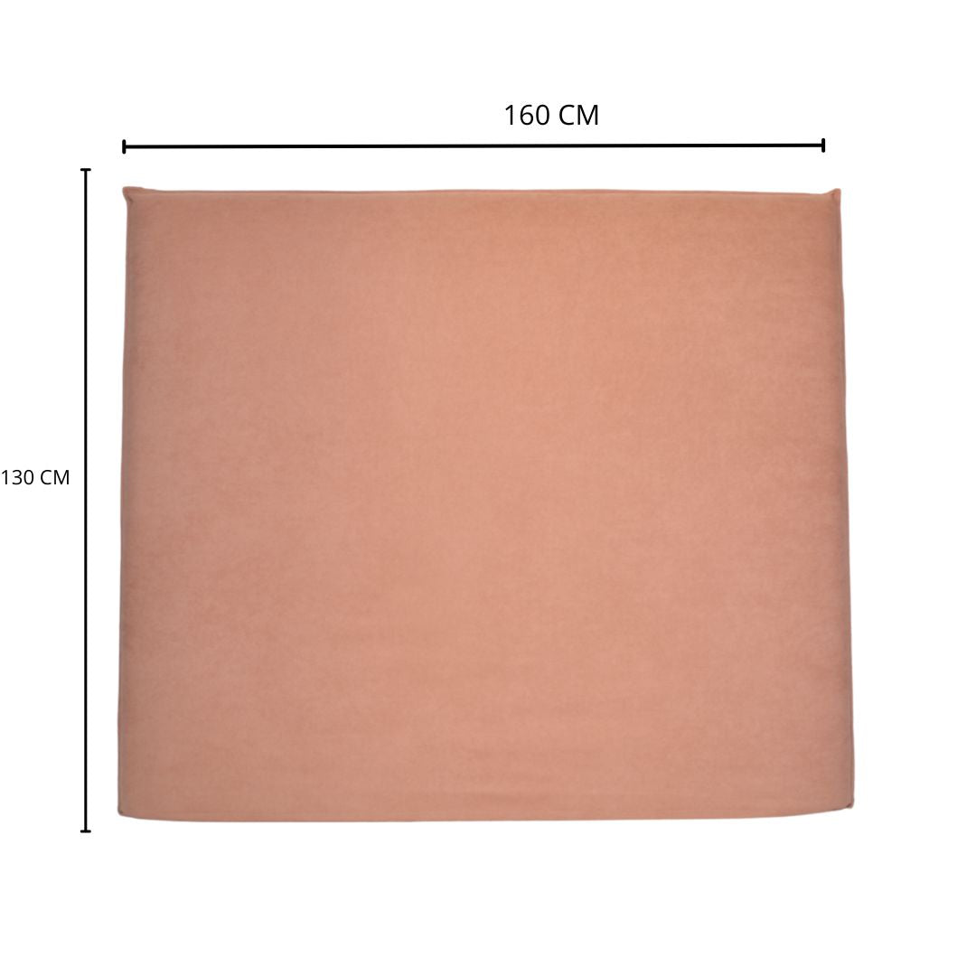 Respaldo de Cama 2 Plazas Velvet Palo Rosa