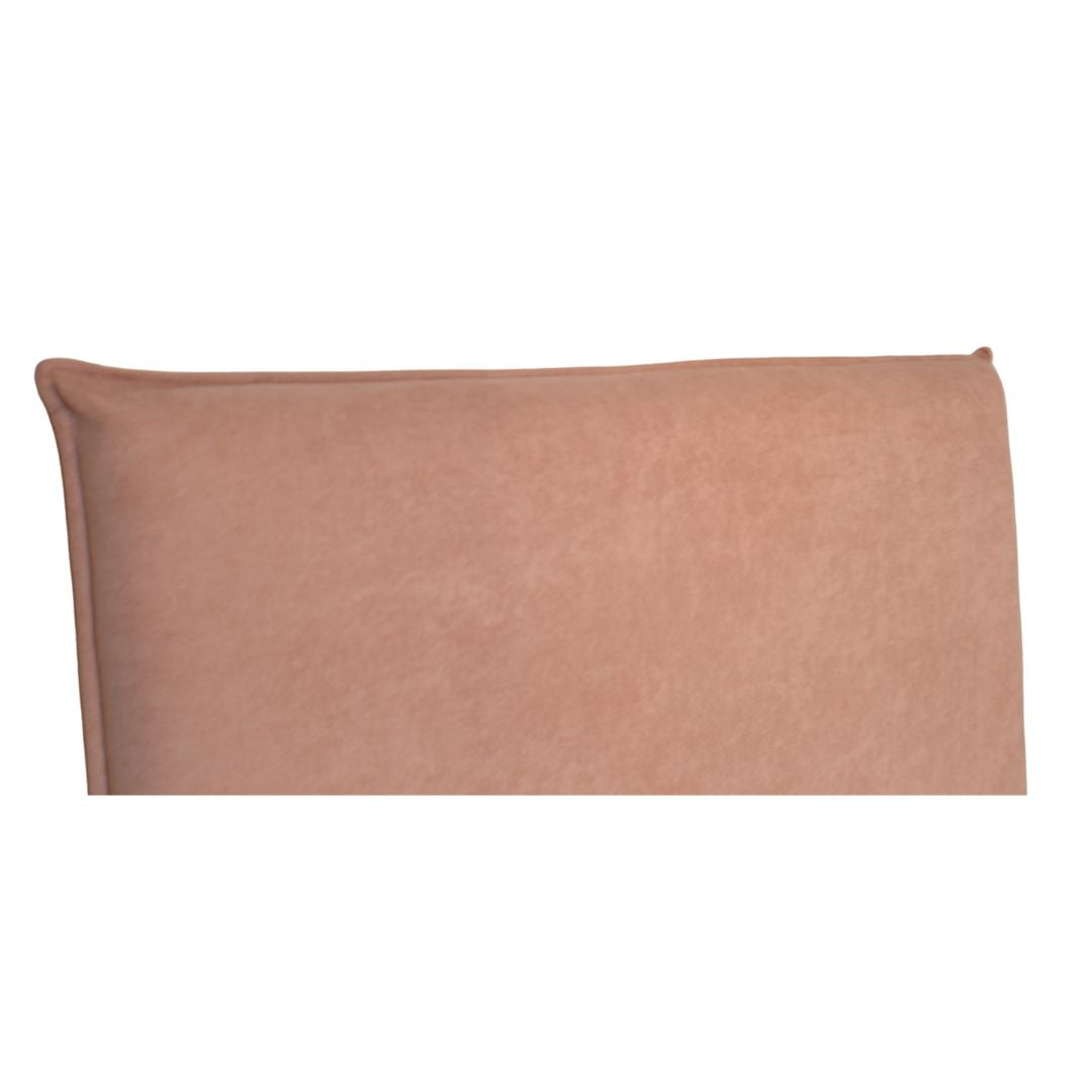 Respaldo de Cama 2 Plazas Velvet Palo Rosa