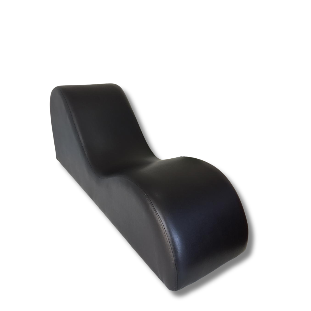 Sillón Tántrico Negro en Símil Cuero