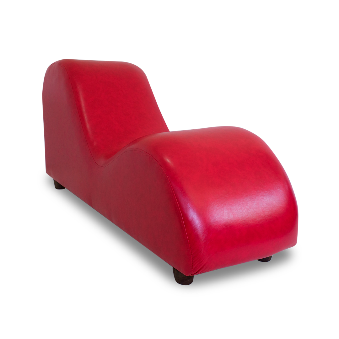 Sillón Tántrico Rojo en Símil Cuero