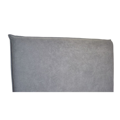 Respaldo de Cama 2 Plazas Velvet Gris Oscuro