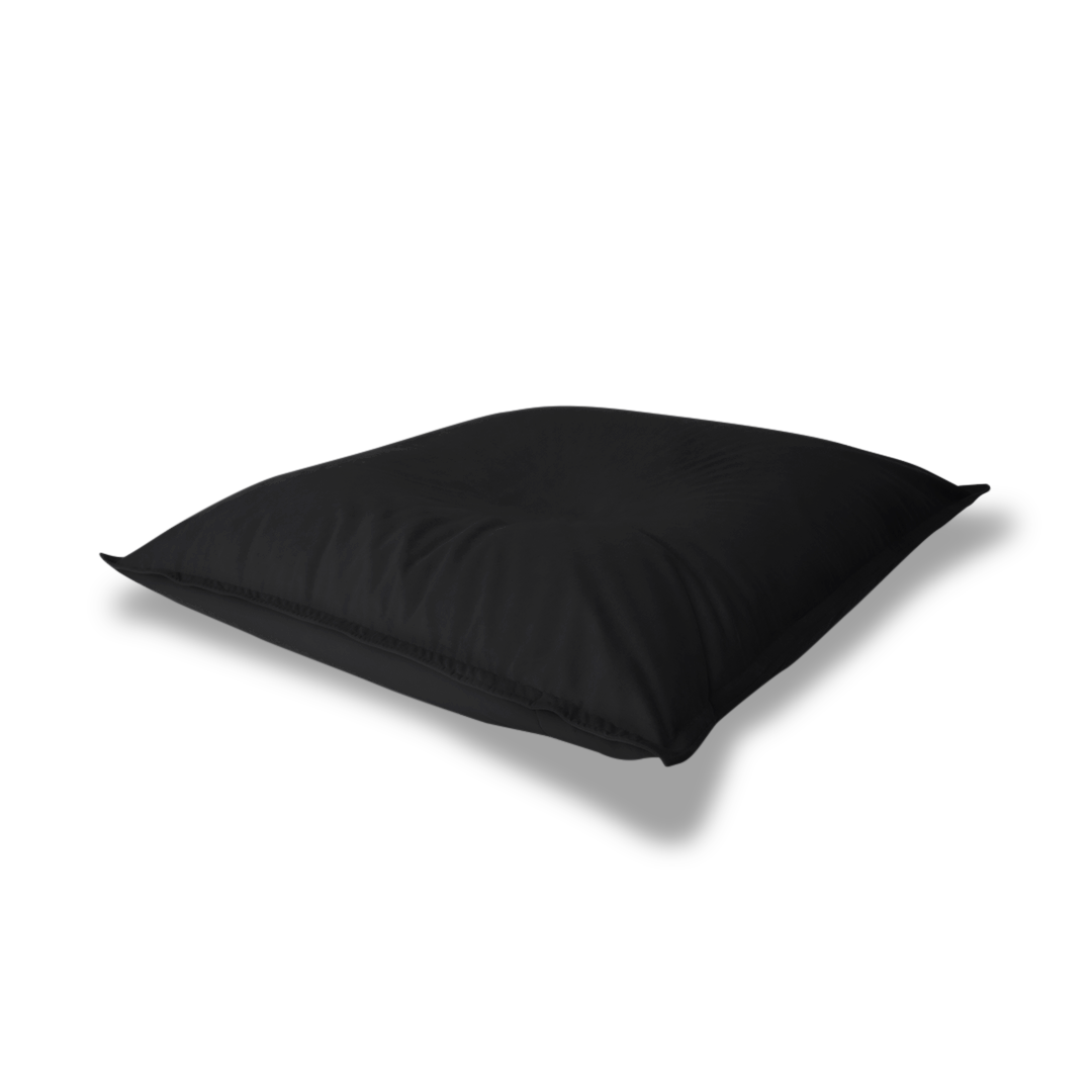 Puff Cojín 130x130 cm Lona Negro