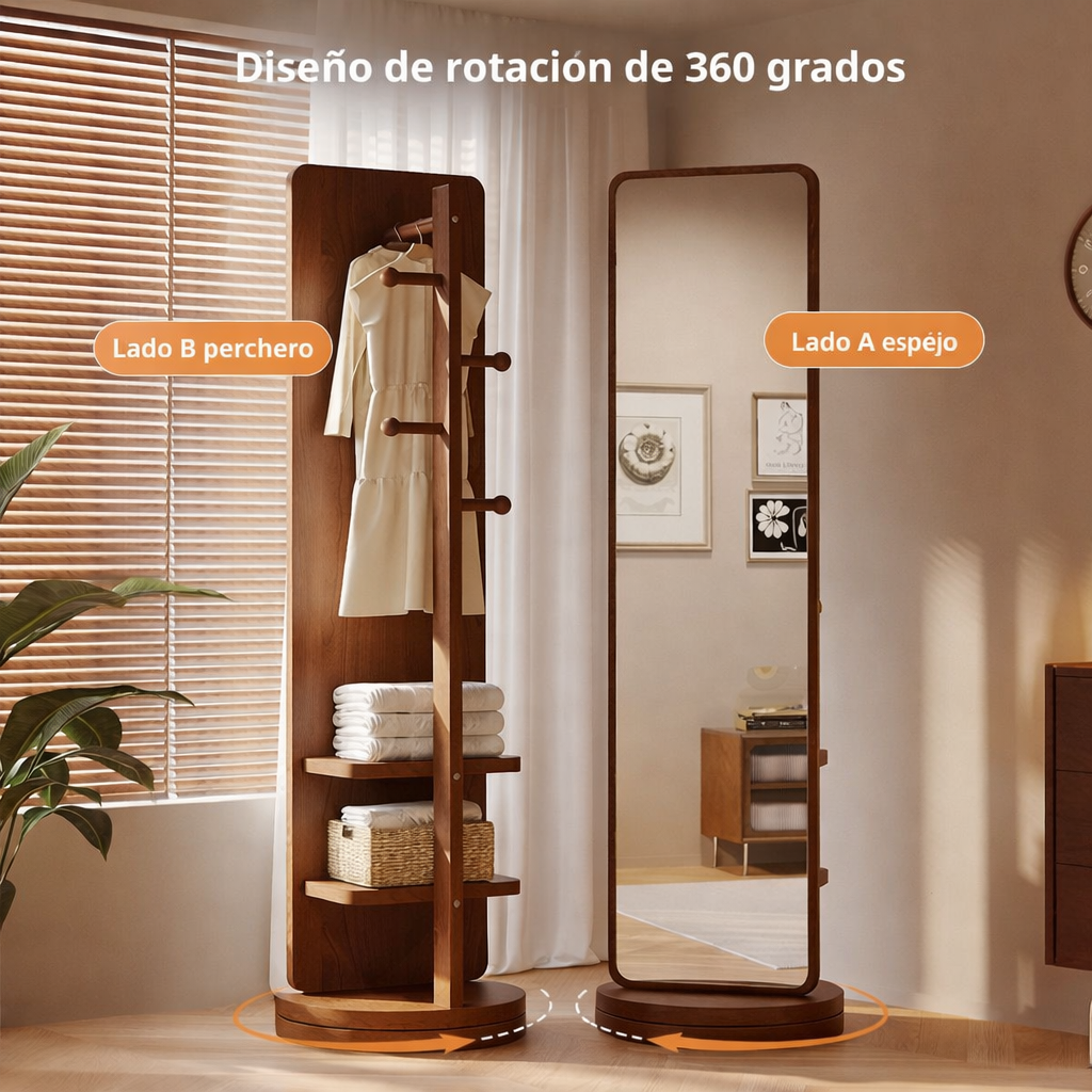 Espejo Perchero Cuerpo Entero 168X45 cm.