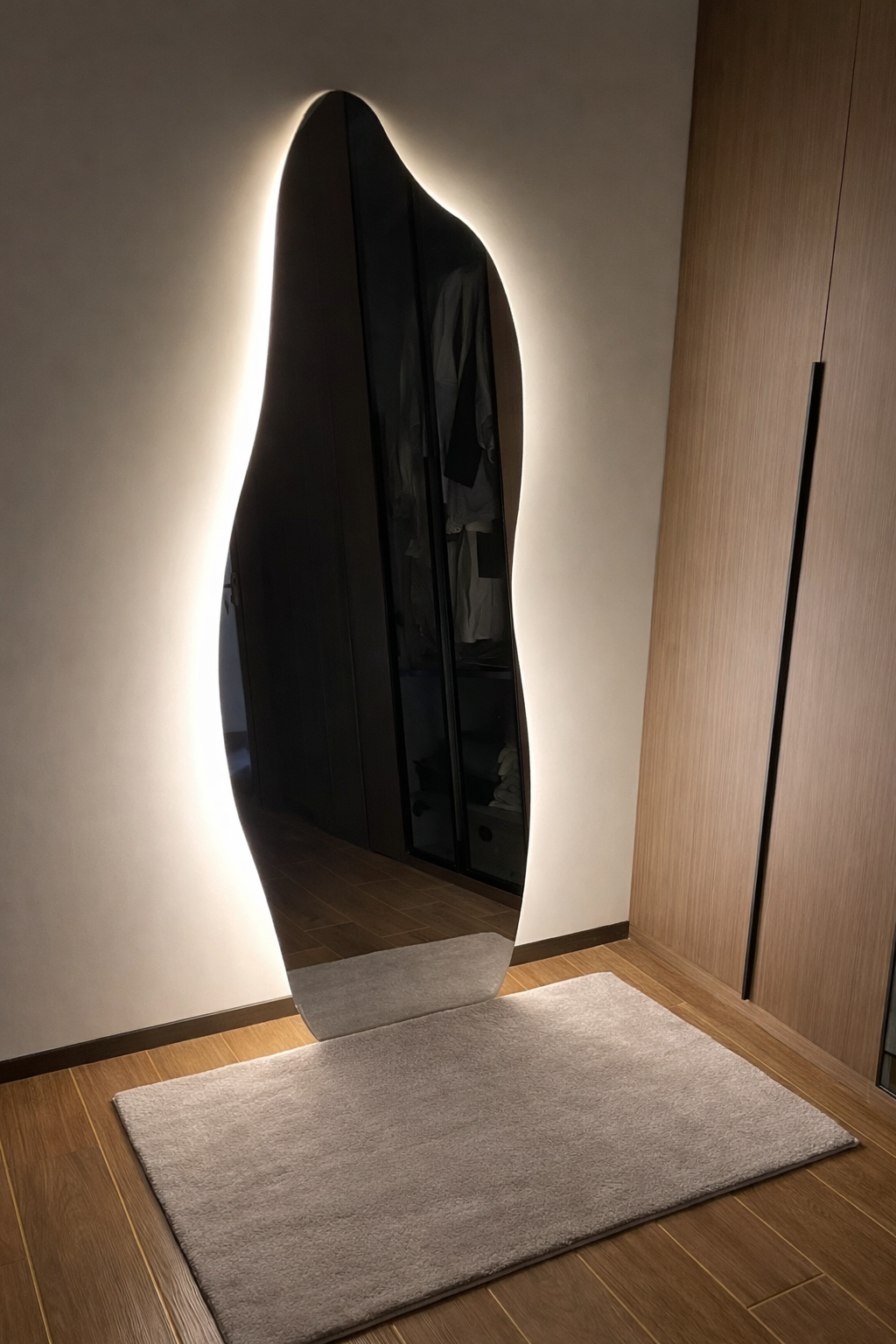 Espejo Led Cuerpo Pedestal 170x69 cm.