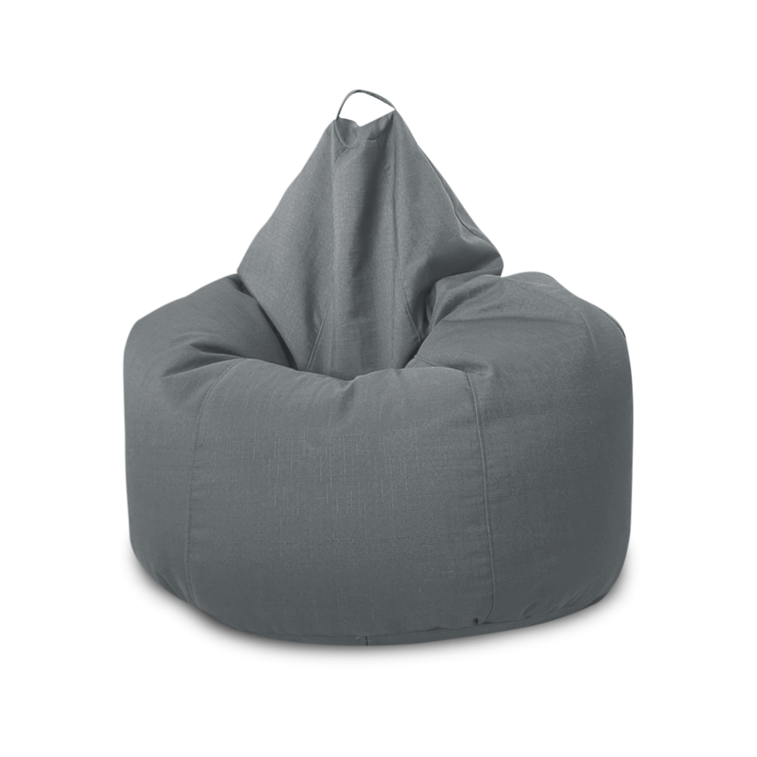 Puff Pera Adulto Lona Gris con Relleno - Decopouf
