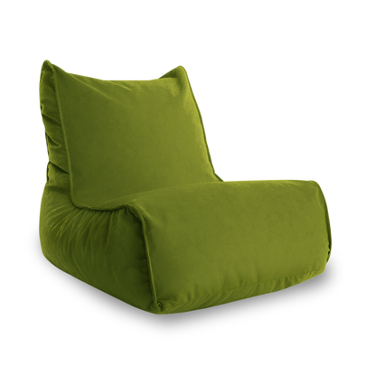 Puff Relax Lona Verde Con Relleno